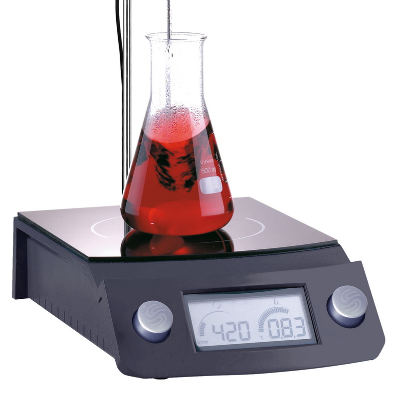 Hot plates and stirrers with one, four or six stirring postions